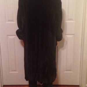 Black mink coat